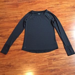 Athleta Long Sleeve Lightweight Black Top. Size XS